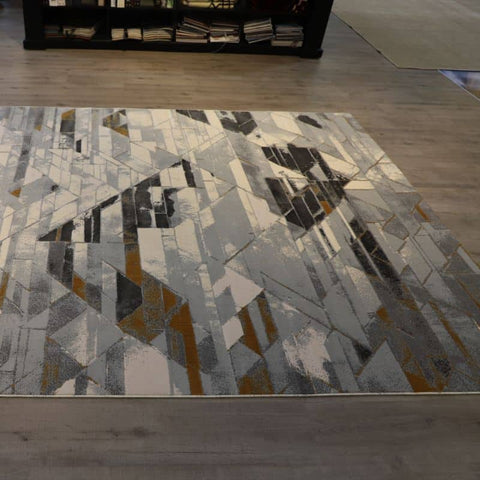 Grey Acrylic Bamboo Rug In Dubai