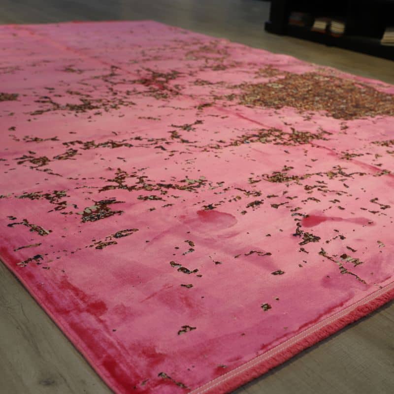 Abstract Violet Red Pink Area Rugs