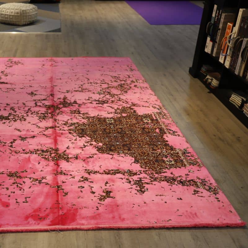 Abstract Violet Red Pink Area Rugs