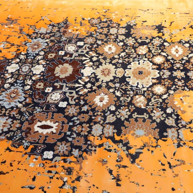 Orange rugs and carpets dubai