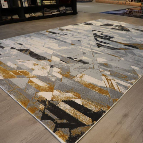 Buy Hand Knotted Grey Acrylic Bamboo Rug in Dubai