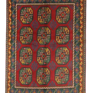 Afghan Fine Hand Knotted Wool Rug