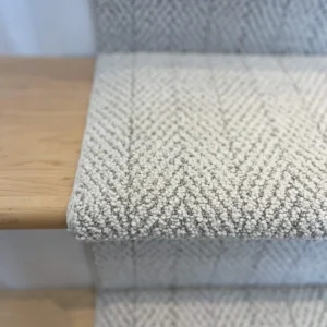 Amalfi Carrara Herringbone Stair Runner