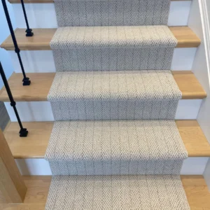 Amalfi Carrara Herringbone Stair Runner