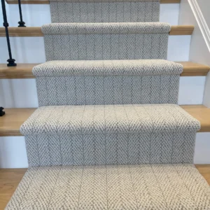 Amalfi Carrara Herringbone Stair Runner