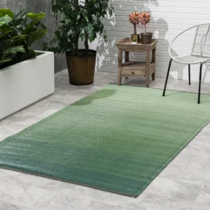 Big Sur - Green Ombre Outdoor Rug for Patio