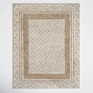 Calvo Machine Woven Oriental Brown Area Rug