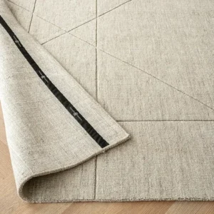 Diamonds in Squares Narrow Lines Carpet