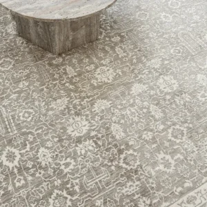 Faded Traditional Patterned Carpet