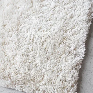 Fallingwater Shaggy Recycled PET Rug - Bone White