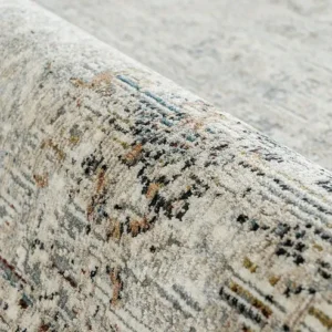 Gold And Grey Abstract Carpet