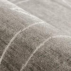 Grey Pattern Blue Wool Carpet