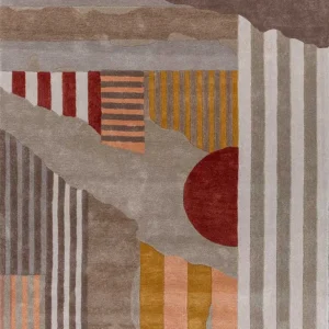 Lead grey dark grey hand tufted Rugs