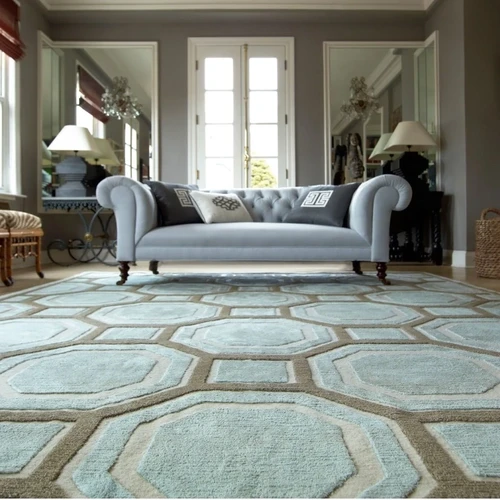 Living Room Modern Patterned Carpet