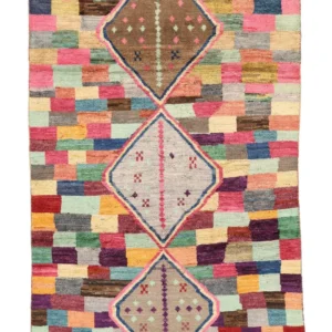 Moroccan Berber Afghanistan Hand Knotted Wool Rug