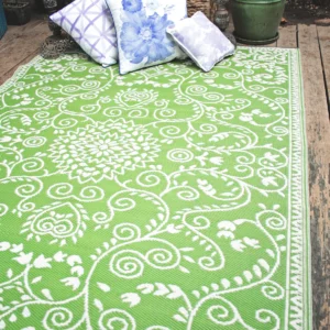Murano - Lime Green & Cream Persian Outdoor Rug