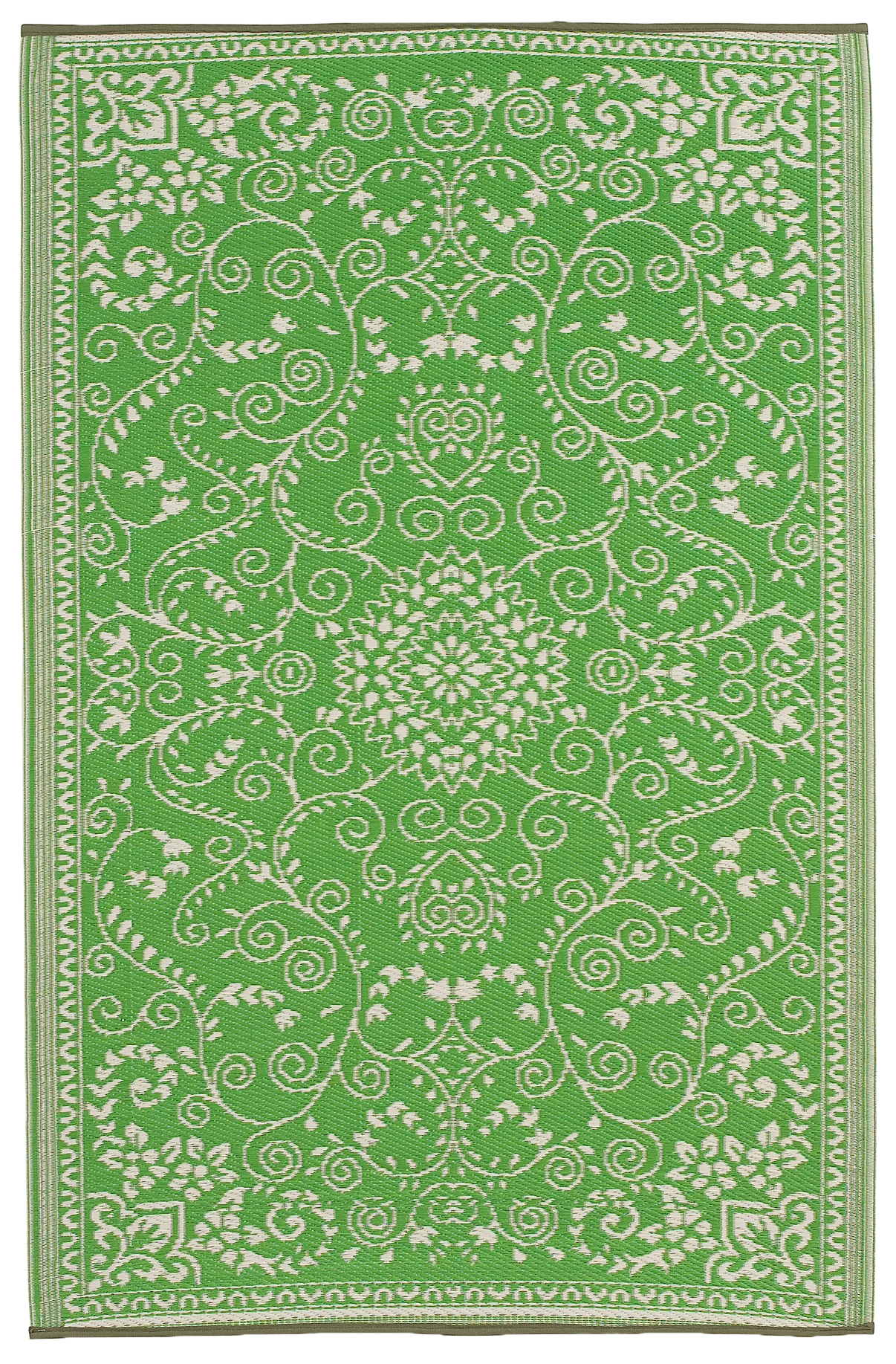 Murano - Lime Green & Cream Persian Outdoor Rug