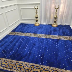 Navy Blue Mosque & Masjid Carpet
