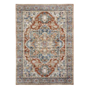 Oriental Inspired Vintage Area Rug