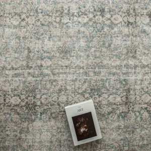 Ornate Border Patterned Carpet