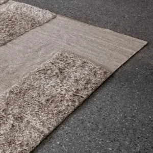 Punja Bricks Wool Rug - Sand Melange
