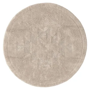 Round bath mat - Gertie (Beige)