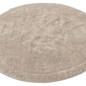 Round bath mat - Gertie (Beige)