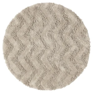 Round bath mat - Three (beige)