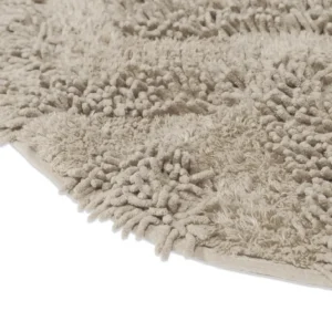 Round bath mat - Three (beige)