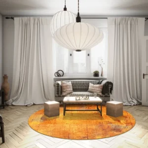 Round rug - Cesano Orange