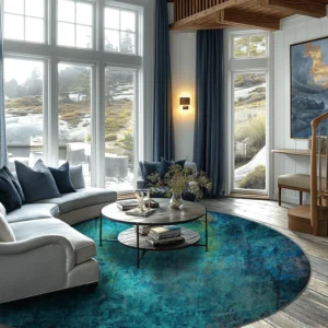 Round rug - Pardos Blue