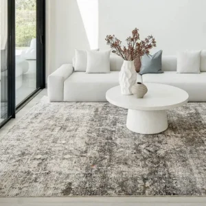 Rustic And Distressed Grey Carpet