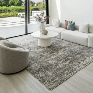 Rustic And Distressed Grey Carpet