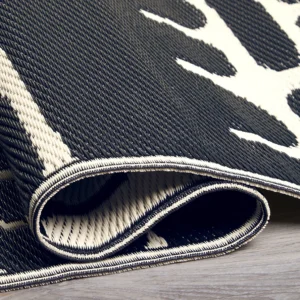 Serowe - Black & White Tribal Outdoor Rug