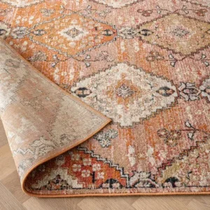 Traditional Diamond Patterned Carpet