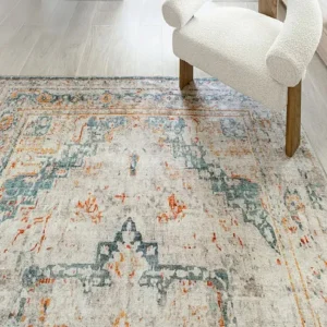 Traditional Medallion Pattern Carpet