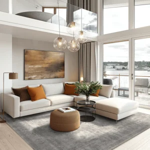 Wilton rug—Gombalia Grey