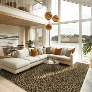 Wilton rug - Leopard Brown