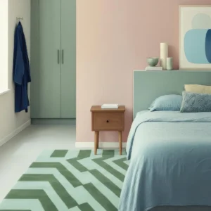 Ziggy Green Mint Green Wool Rug