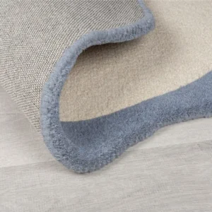 Bonnie Scallop Border Wool Round Rug