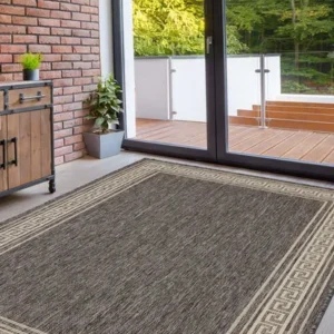 FLATWEAVE GEL Greek Key New Steel Grey