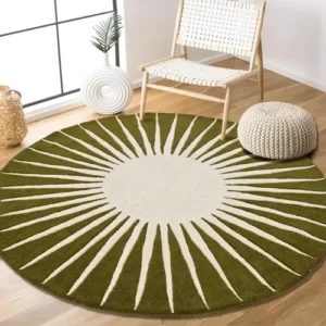 Restoration and Renovation Modern Round Area Rug