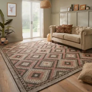 SUMAC Indoor Outdoor SUM101 Brown Rust Rug