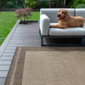 SUMAC Indoor Outdoor SUM102 Beige Brown Rug