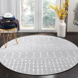 home Moroccan Washable Round Rug