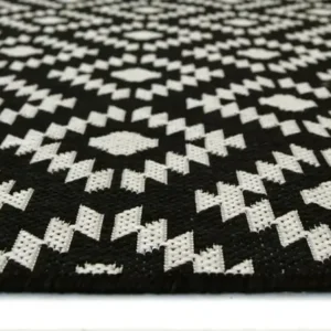 County Indoor Outdoor Genesis BLACK Rug