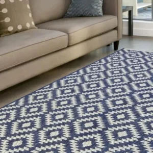 County Indoor Outdoor Genesis NAVY Rug