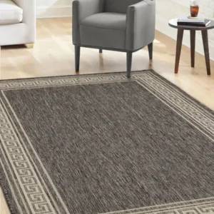 FLATWEAVE GEL Greek Key New Steel Grey