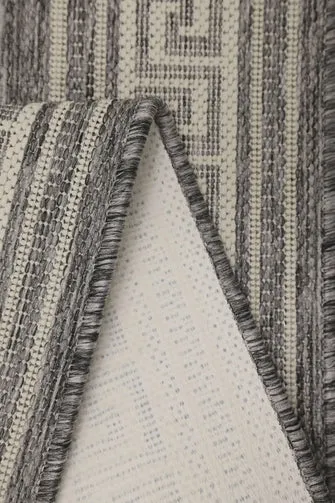 FLATWEAVE GEL Greek Key New Steel Grey