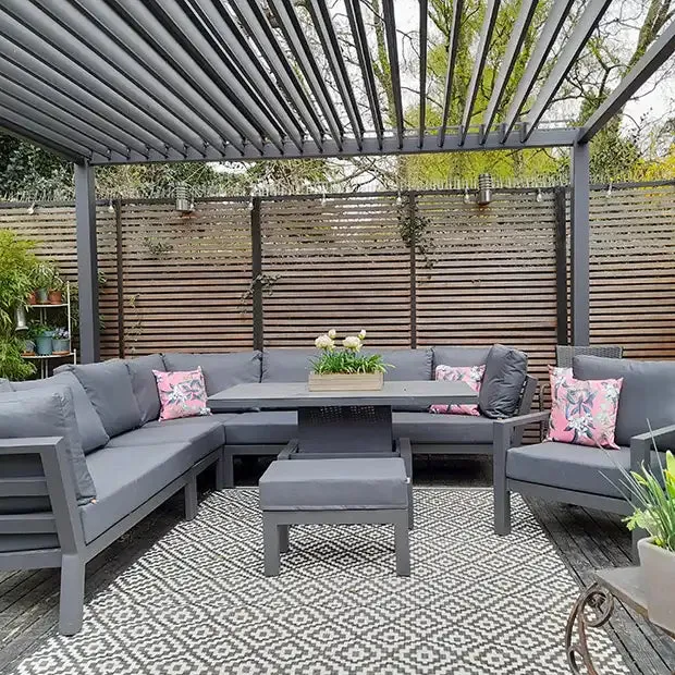 Patio 11 Diamond Grey Rug